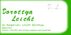 dorottya leicht business card